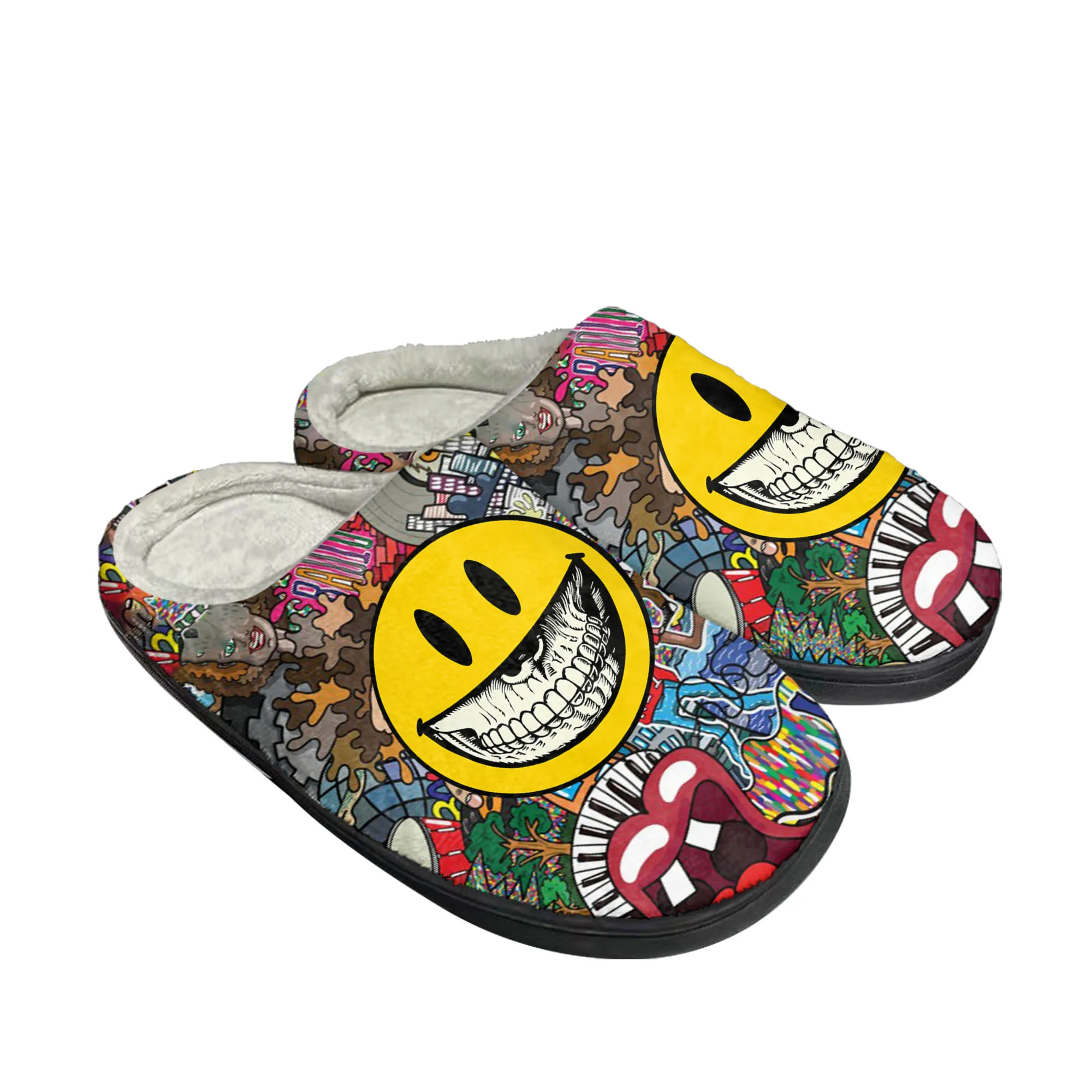 Men'S Shoes Quality - Street Art Graffiti Home Cotton Slippers