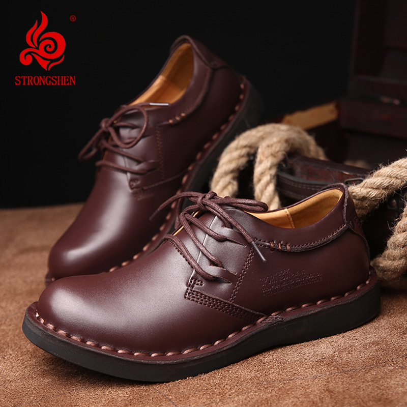 STRONGSHEN Men's Genuine Leath - Men Shoes Louboutin 评论和价格