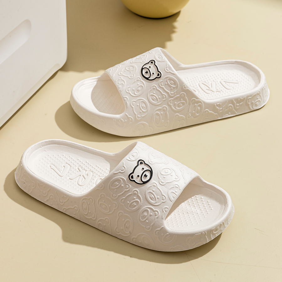 Printting Cute Bear Women Slip - Men'S Shoes Slip On 评论和价格