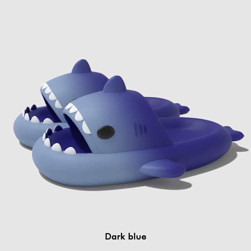 Cute Cartoon Shark Slippers Fo - Men'S Shoes Slip On 评论和价格