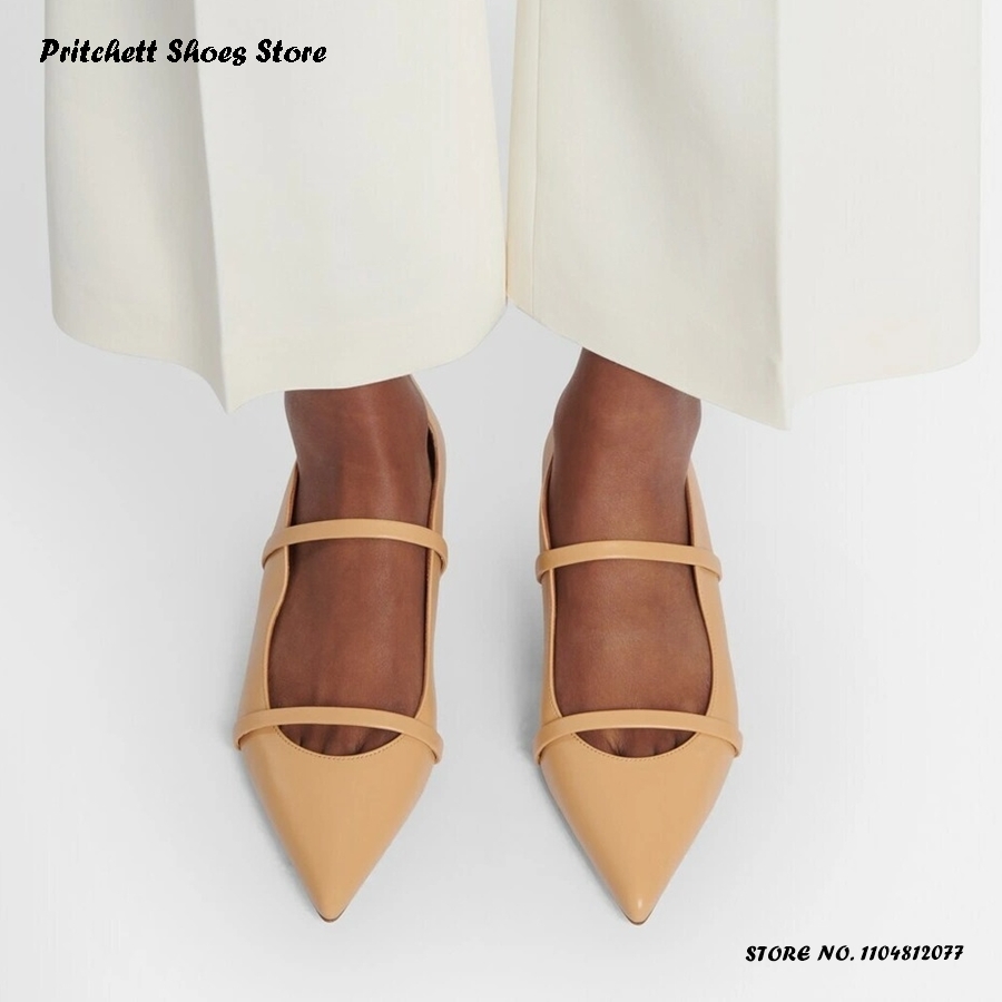 Women's Dual-straps Leather Ba - Men'S Shoes Slip On 评论和价格