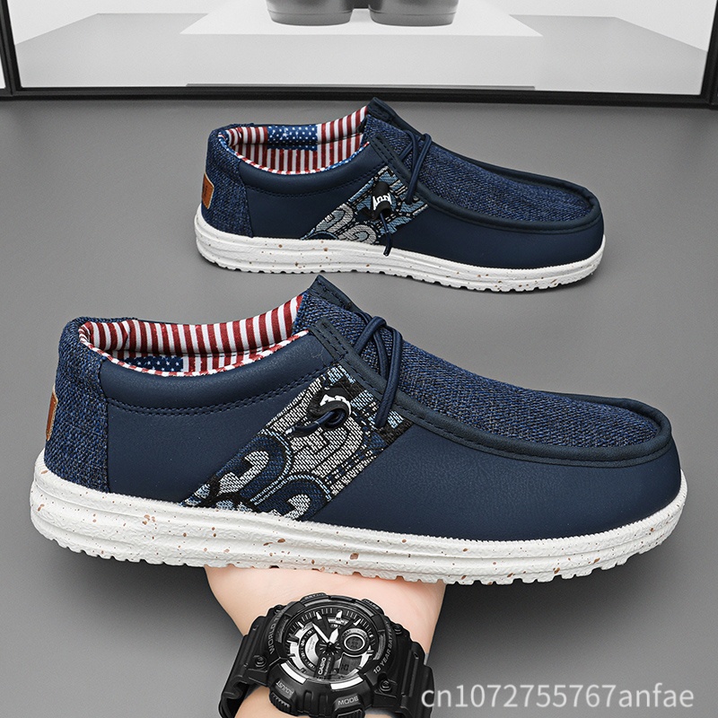 Hot Sale Blue/Black Men Loafer - Men Shoes Sale 评论和价格