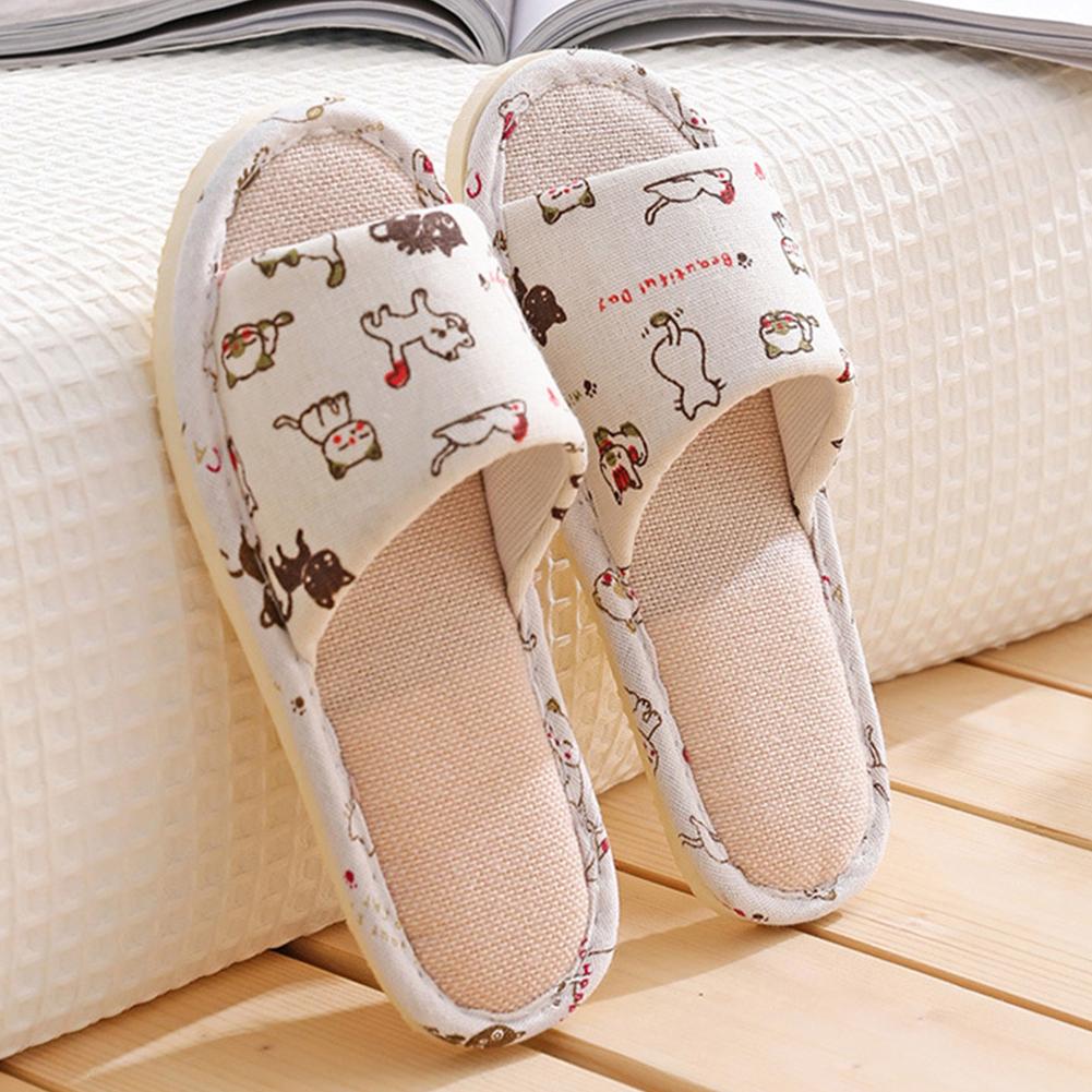 Women Flax Slippers Home Slipp - Men'S Shoes Slip On 评论和价格
