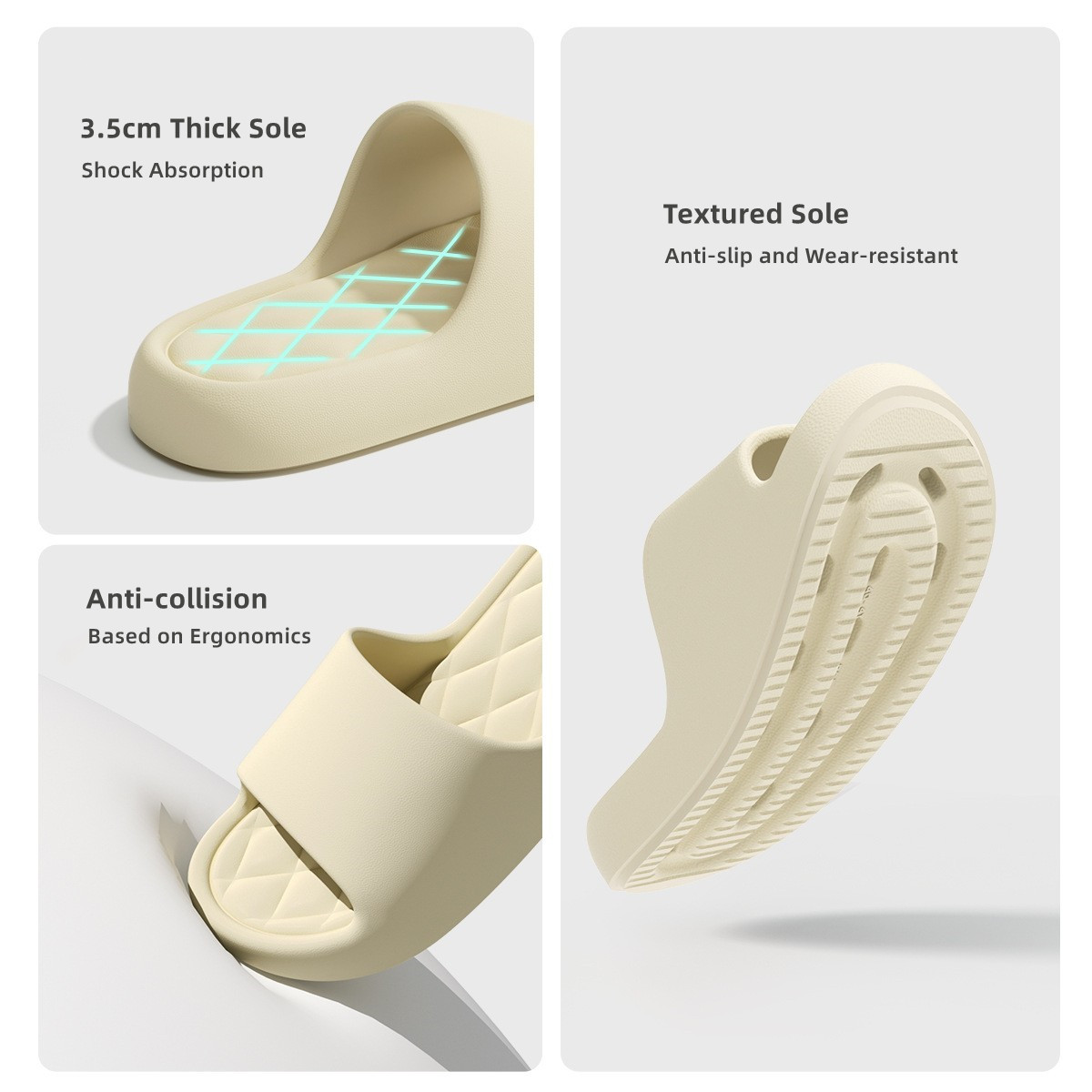 Women Summer Slippers 3.5cm Th - Men'S Shoes With Platform 评论和价格
