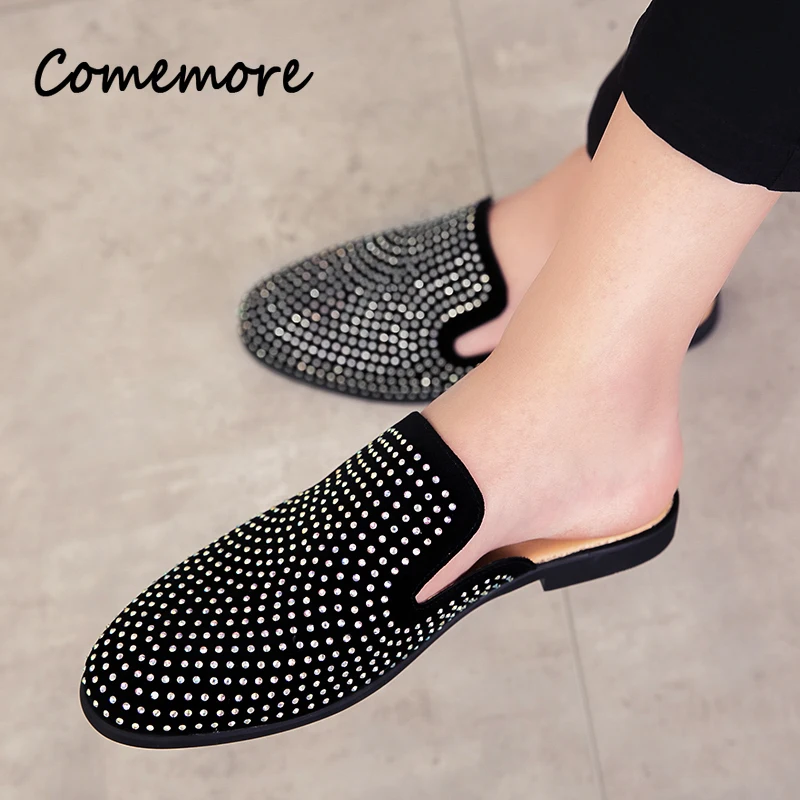 Luxury Glitter Rhinestone Leat - Men Shoes Louboutin 评论和价格