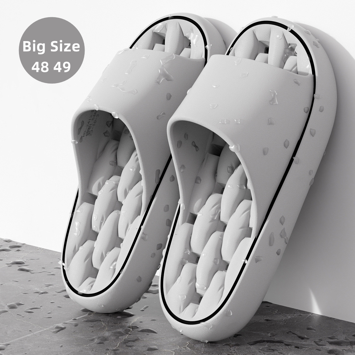 Big Size 48 49 Bathroom Slippe - Men'S Shoes With Platform 评论和价格