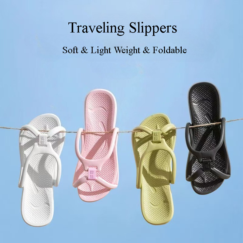 Foldable Travel Slippers Unise - Men'S Shoes Slip On 评论和价格
